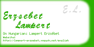 erzsebet lampert business card